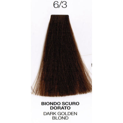 Perlacolor Purity 6/3 Dark Golden Blond Ammonia-Free Permanent Hair Dye 100 ml - Long-lasting color for salon treatments.