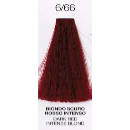 Perlacolor Purity 6/66 Dark Red Blond Intense Ammonia-Free Permanent Hair Dye 100 ml - Long-lasting color for salon treatments.