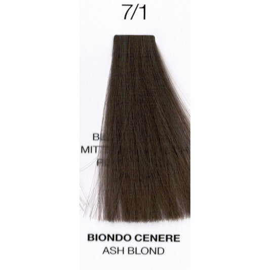 Perlacolor Purity 7/1 Ash Blond Ammonia-Free Permanent Hair Dye 100 ml - Long-lasting color for salon treatments.