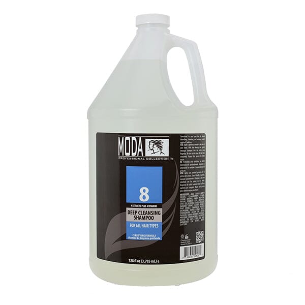 MODA 8 Deep Cleansing Shampoo for All Hair Types - 1 Gallon – Salon and ...