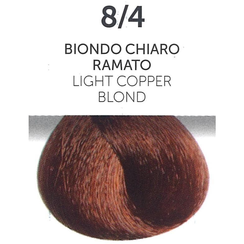 Perlacolor 8/4 Light Copper Blond Permanent Hair Dye 100 ml - Long-lasting color for salon treatments. 