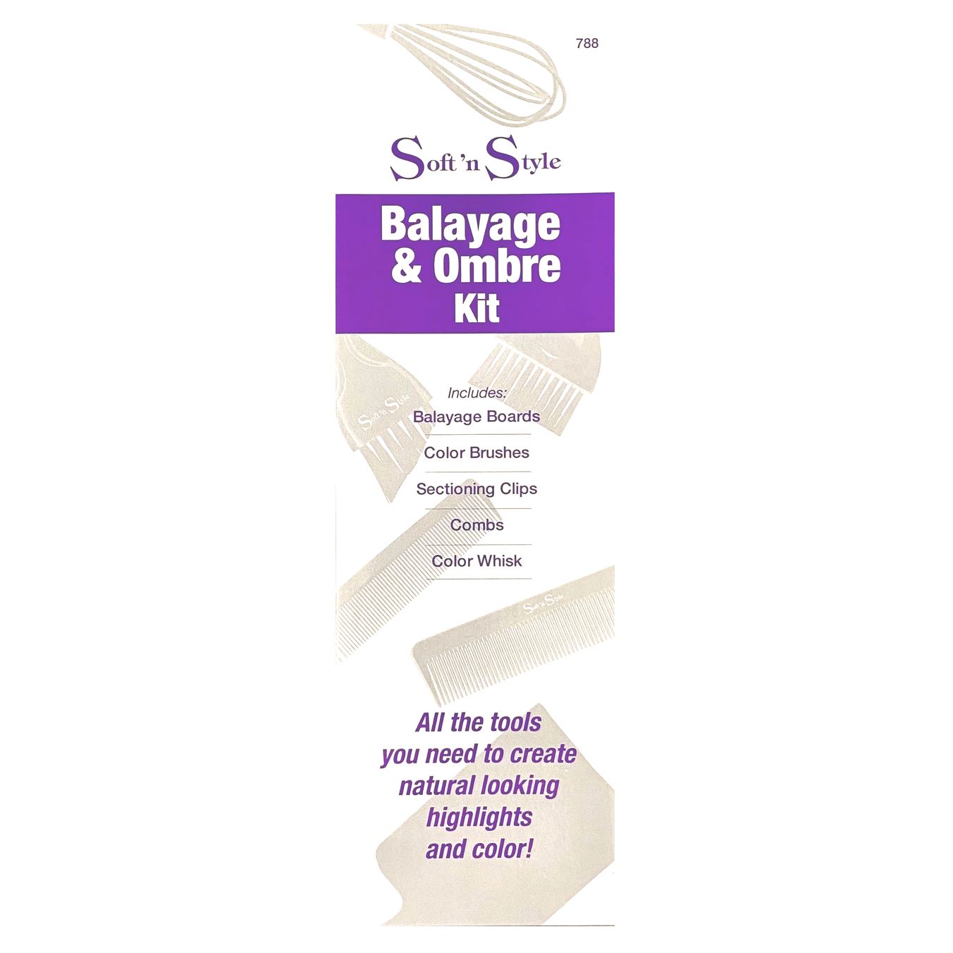 Balayage and Ombre Kit | 788 | SOFT N STYLE HAIR COLORING ACCESSORIES SOFT N STYLE 