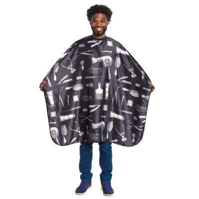 Barber Print Styling Cape | 4141 HAIR COLORING ACCESSORIES SCALPMASTER 