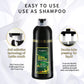 Black Hair Color Shampoo 3 in 1 | 500ml / 16.9 Fl Oz | Herbal Ingredients | Instant 100% Grey Hair Coverage | AUGEAS Hair Color AUGEAS 