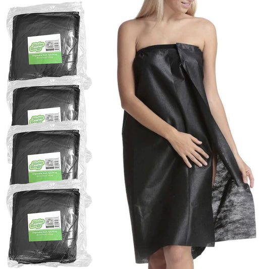 Buy 4, Get 1 | Disposable Black Spa Wrap | 10 Pack | 80x150cm | HOTLINE BEAUTY SPA HOTLINE BEAUTY 