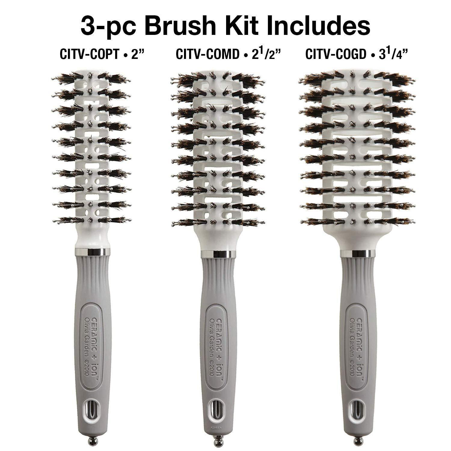 Ceramic + Ion Turbo Vent - Box Deal | CI-BOX07 COMBS & BRUSHES OLIVIA GARDEN 