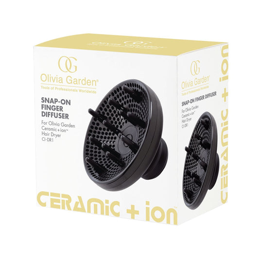 Ceramic+Ion Snap-On Diffuser | CI-DR1DF1 COMBS & BRUSHES OLIVIA GARDEN 