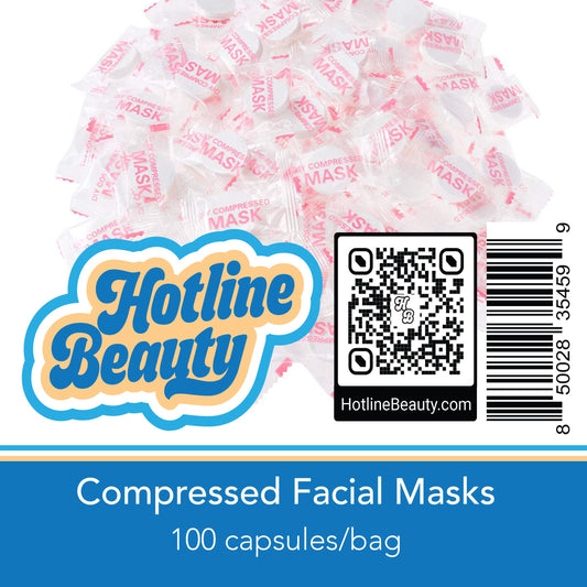 Compressed Facial Masks | 100 Pack SPA HOTLINE BEAUTY 