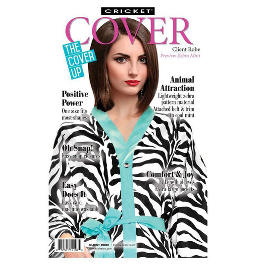 Cover Robe Zebra Mint | CRICKET HAIR COLORING ACCESSORIES CRICKET 