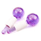 Cryotherapy Ice Globe | Purple | 2 PC | Cold Face Ice Balls for Skin Care | Daily Beauty Routines | NUDE U SPAS NUDE U 