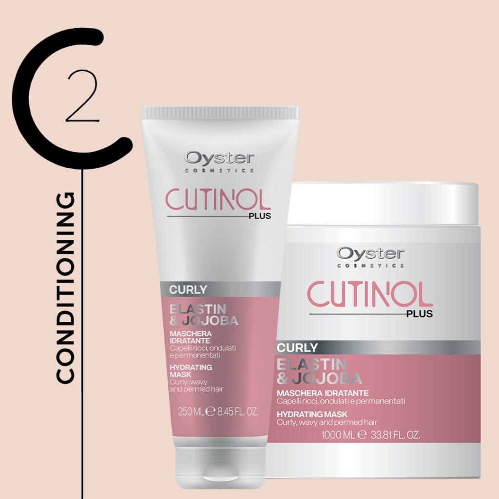 Curly Hydrating Mask | Elastin & Jojoba | Cutinol Plus | OYSTER HAIR CARE OYSTER 