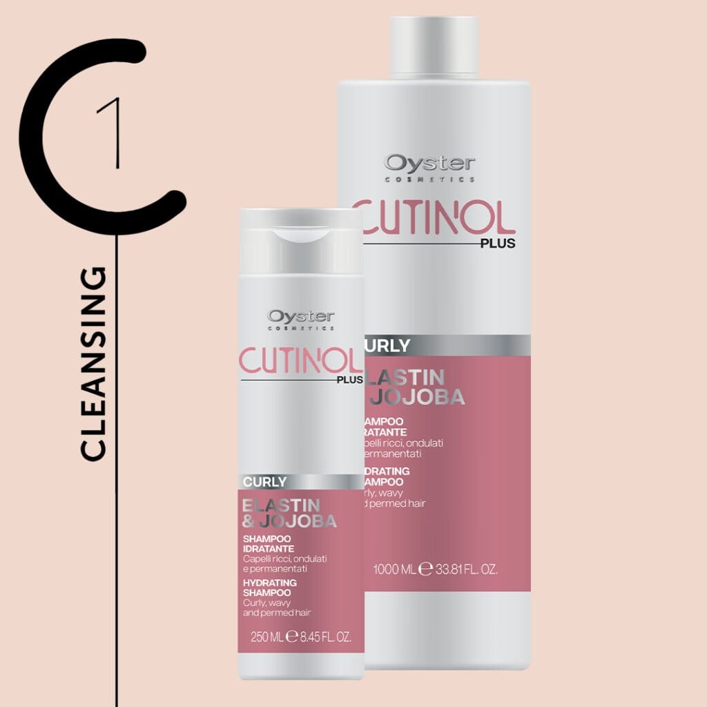 Curly Hydrating Shampoo | Elastin & Jojoba | Cutinol Plus | OYSTER HAIR CARE OYSTER 