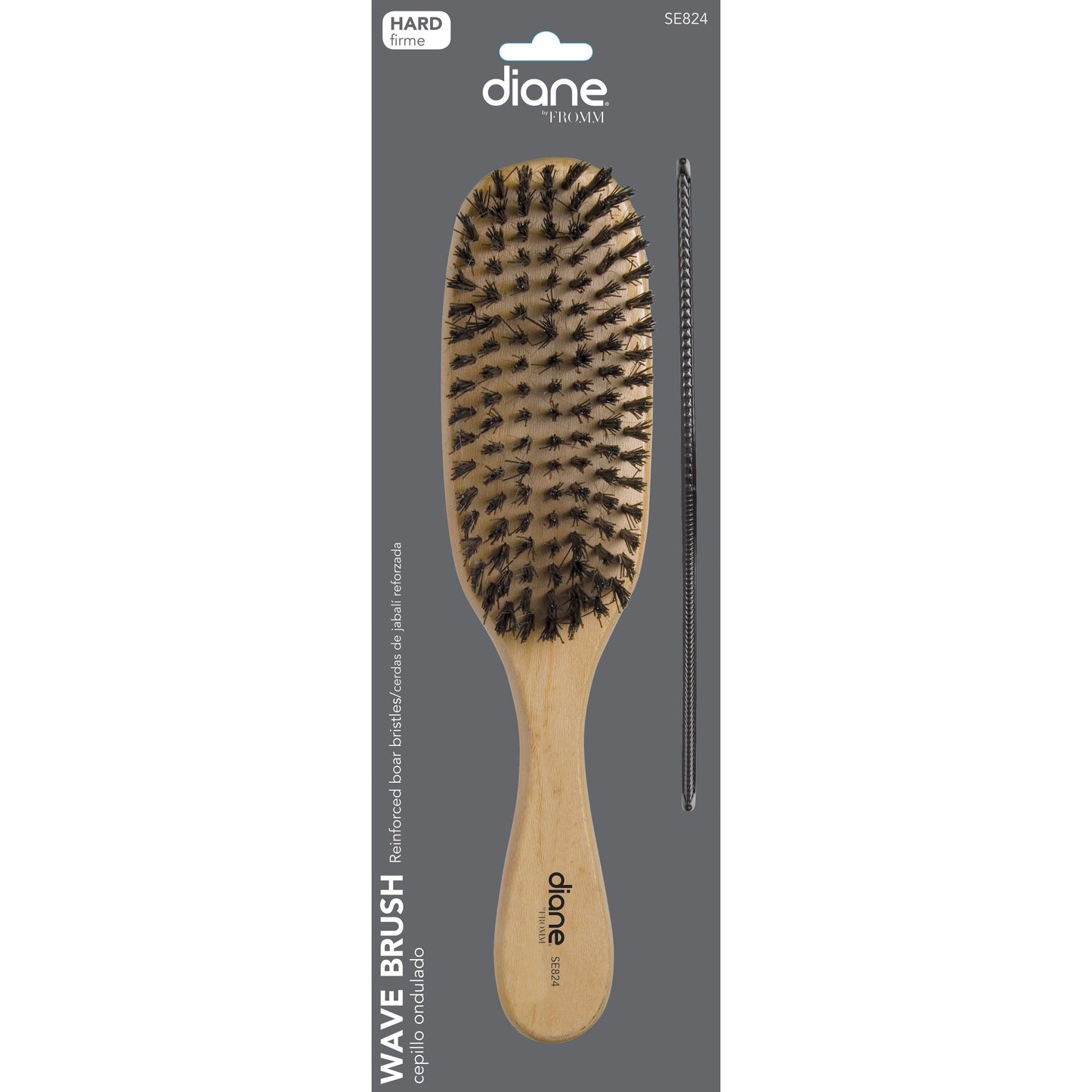DIANE REINFORCED BOAR with Free 7" Styling Comb COMBS & BRUSHES DIANE 