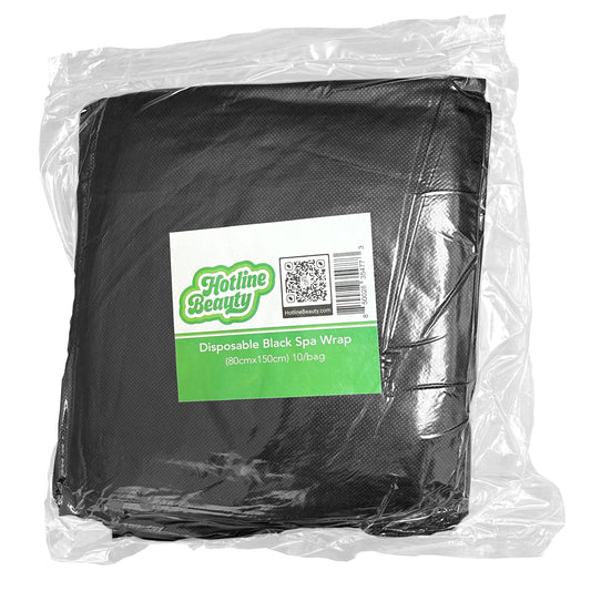 Disposable Black Spa Wrap | 10 Pack | 80x150cm | HOTLINE BEAUTY Spas HOTLINE BEAUTY 