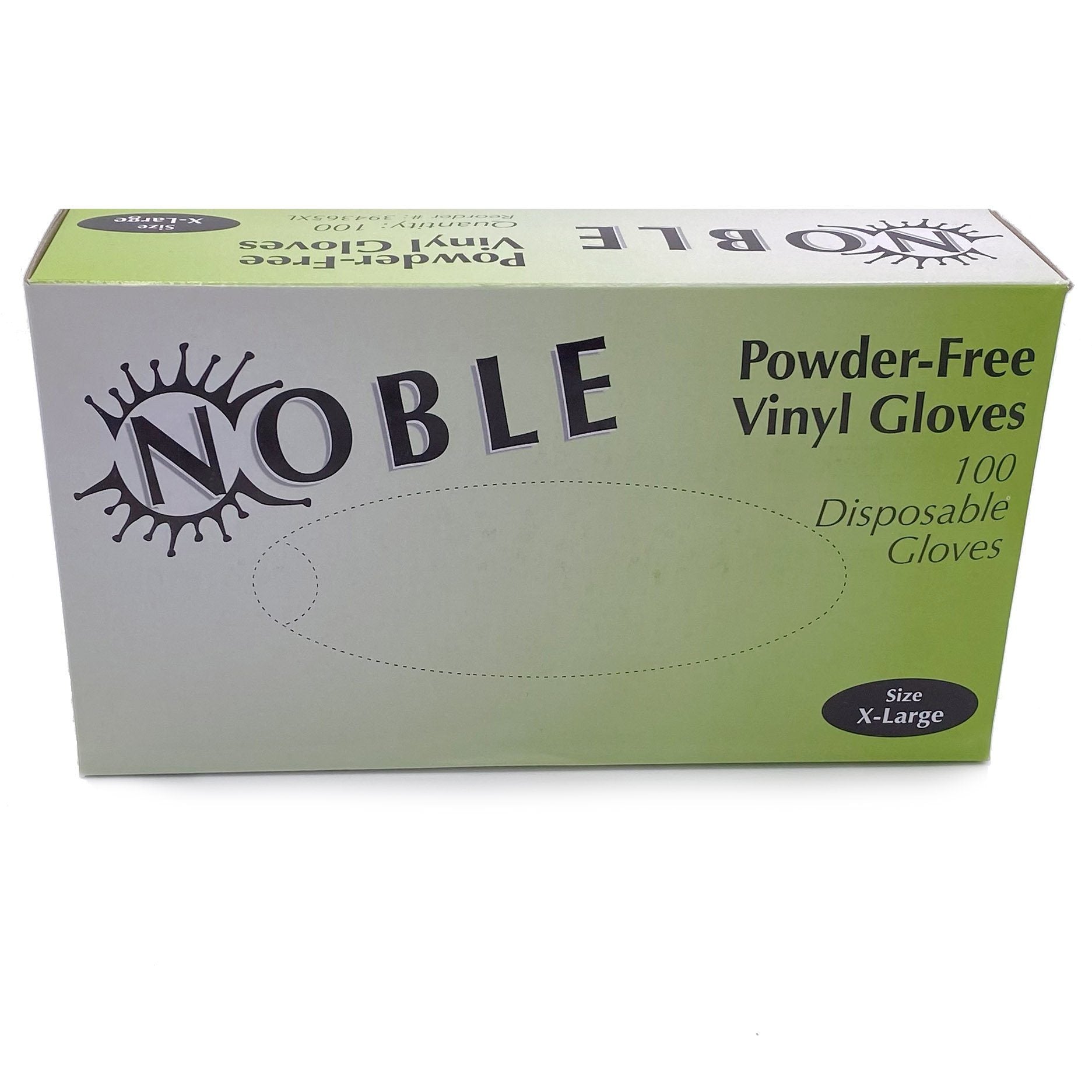 Disposable Gloves | Vinyl | Noble | 100 Gloves DISPOSABLE GLOVES NOBLE XL 