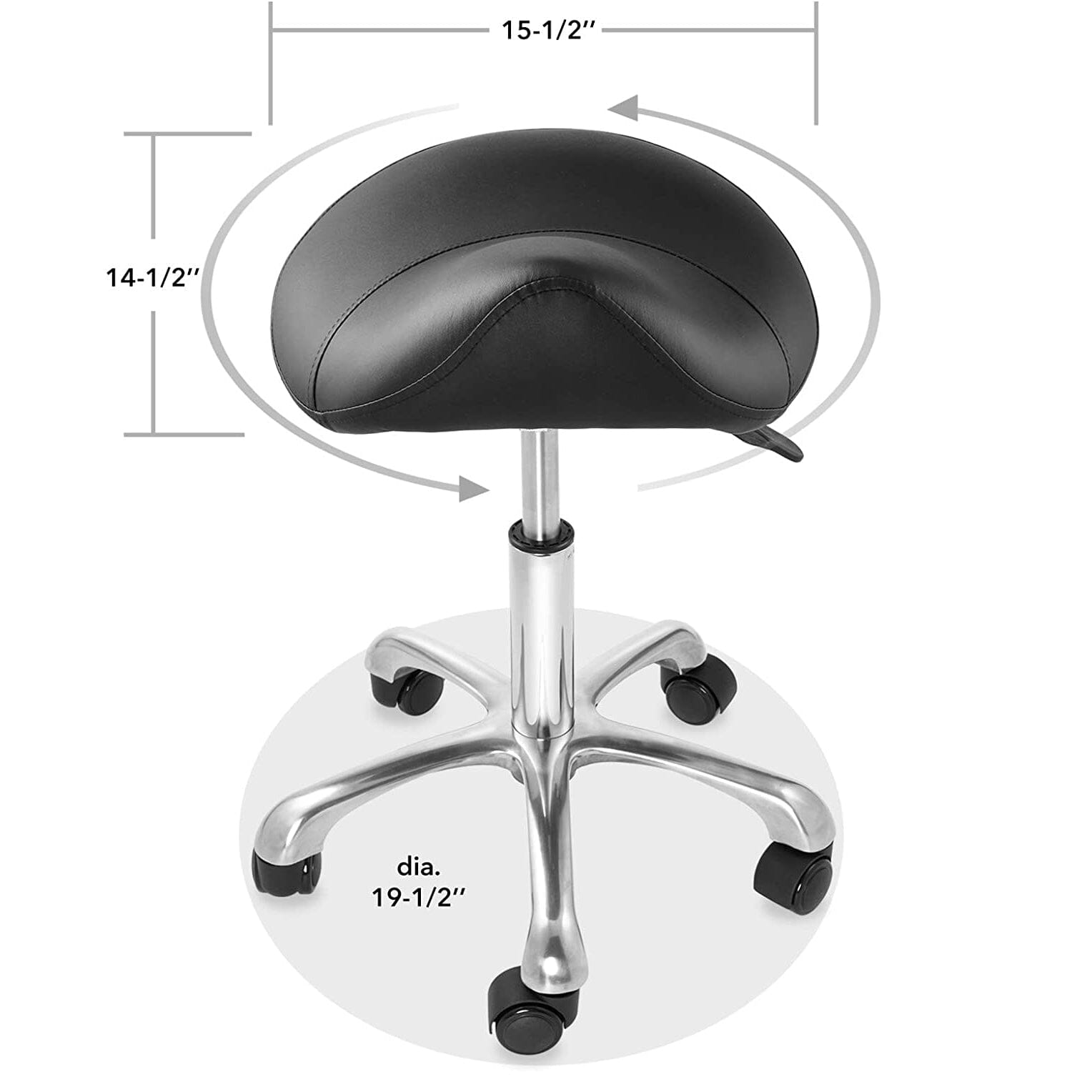 Hydraulic saddle stool best sale