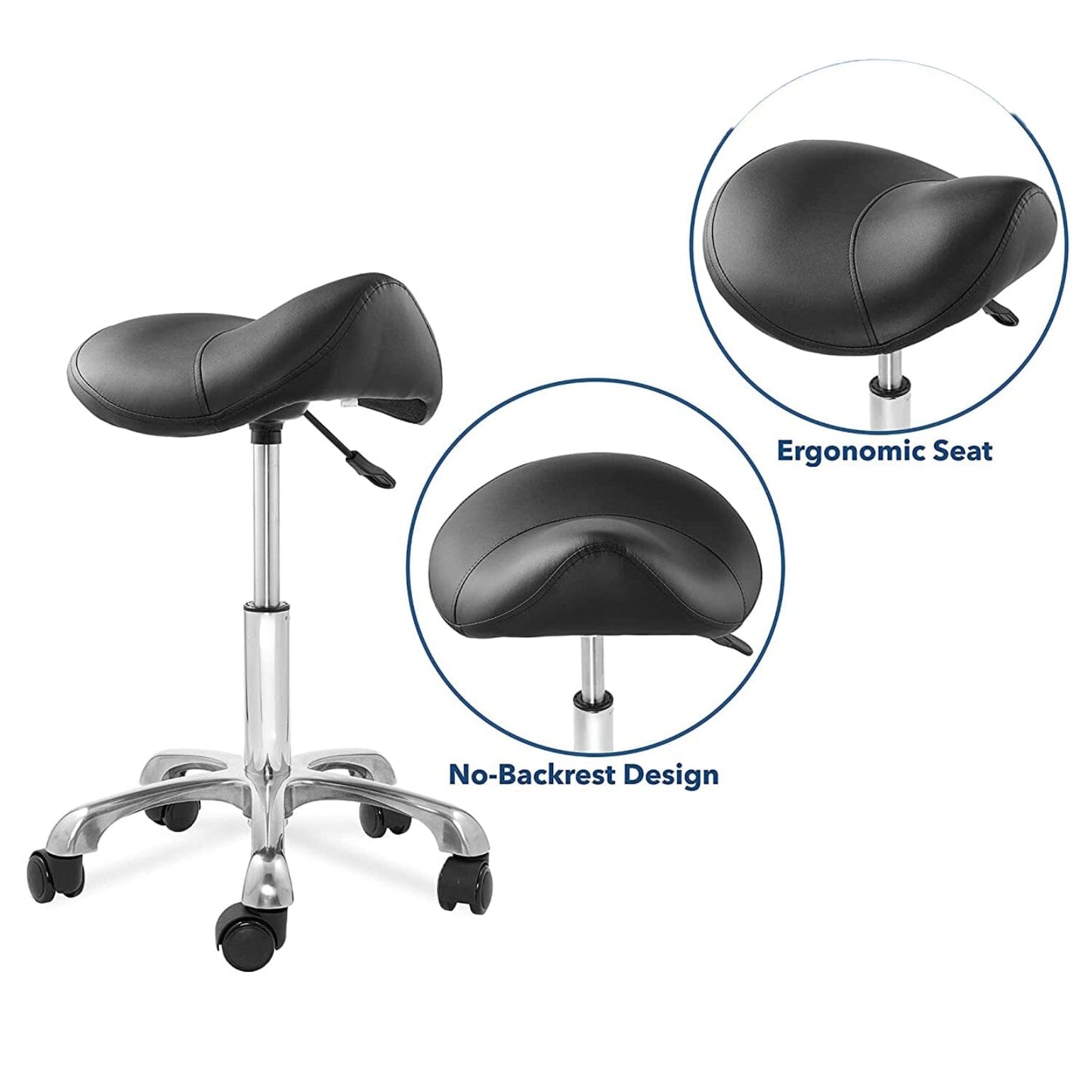 DK-98020 | Ergonomic Saddle Stool | Adjustable Hydraulic Seat STOOL SSW 