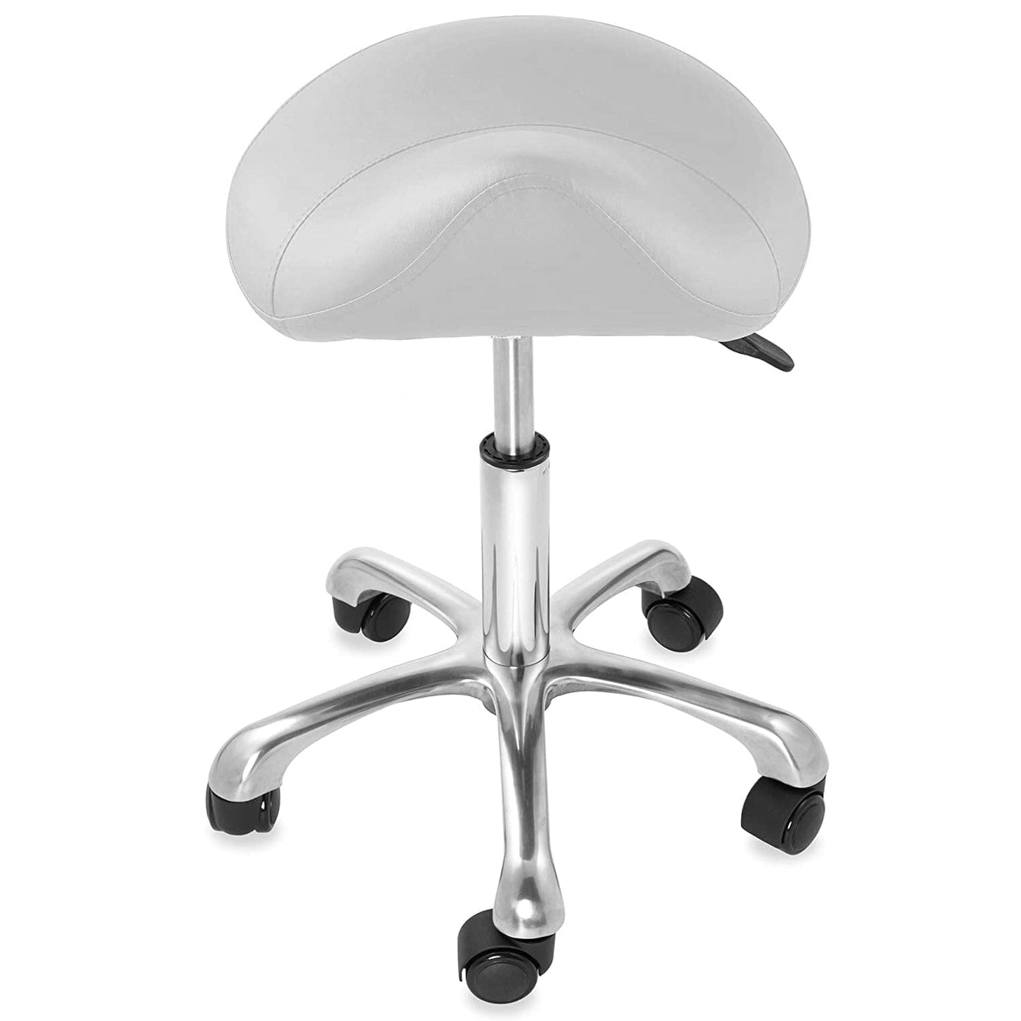 DK-98020 | Ergonomic Saddle Stool | Adjustable Hydraulic Seat STOOL SSW White 