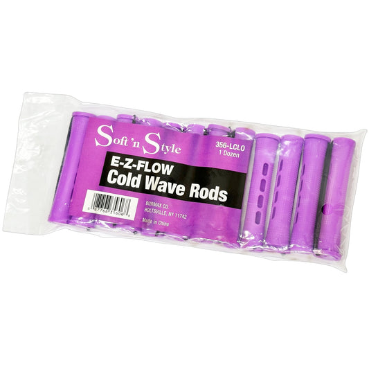 E-Z-Flow Cold Wave Rods | 1 Dozen | 356-LCLO | SOFT N STYLE Hair Accessories SOFT N STYLE 