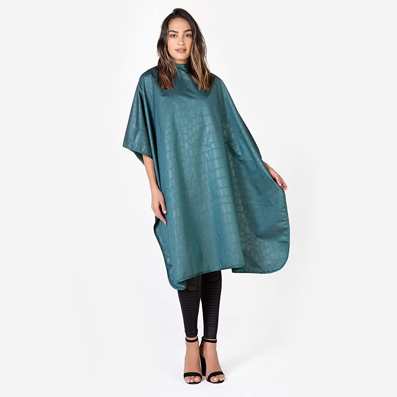 Faux Alligator Hide| All Purpose Cape | Bleach, Chemical and Color Proof | BETTY DAIN HAIR COLORING ACCESSORIES BETTY DAIN Jade (Style 560-JDE) 