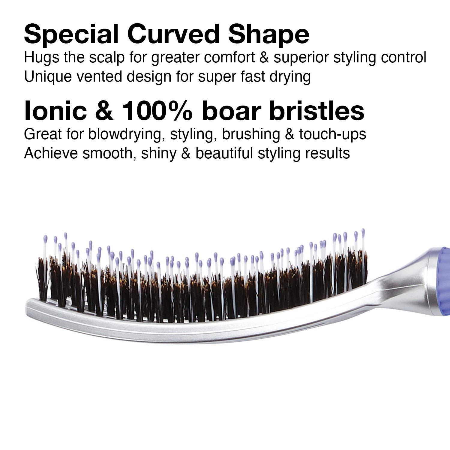 Fingerbrush Paddle Combo - MEDIUM COMBS & BRUSHES OLIVIA GARDEN 