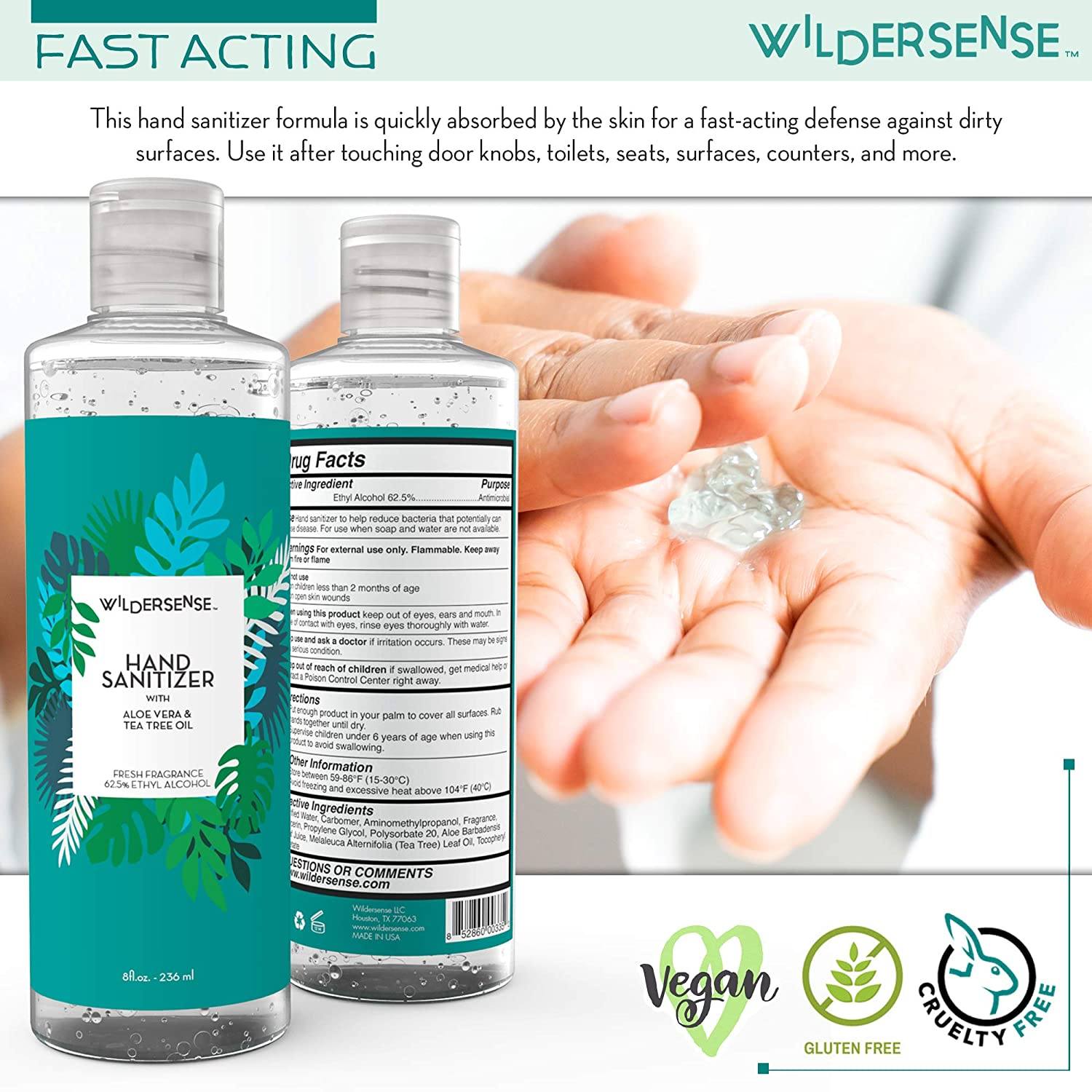 Hand Sanitizer with Aloe Vera and Tea Tree Oil | Wildersense PERSONAL CARE WILDERSENSE 