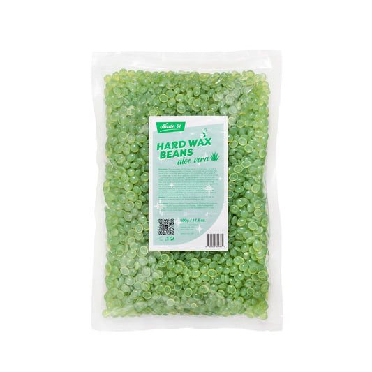 Hard Wax Beans | Aloe Vera | NUDE U Waxing Kits & Supplies NUDE U 17.6oz / 500g 