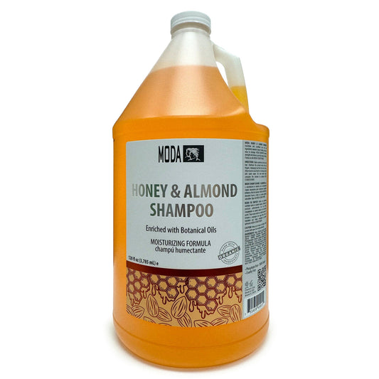 Honey Almond Moisturizing Shampoo for all Hair Types | 128 fl oz | MODA SHAMPOO MODA 