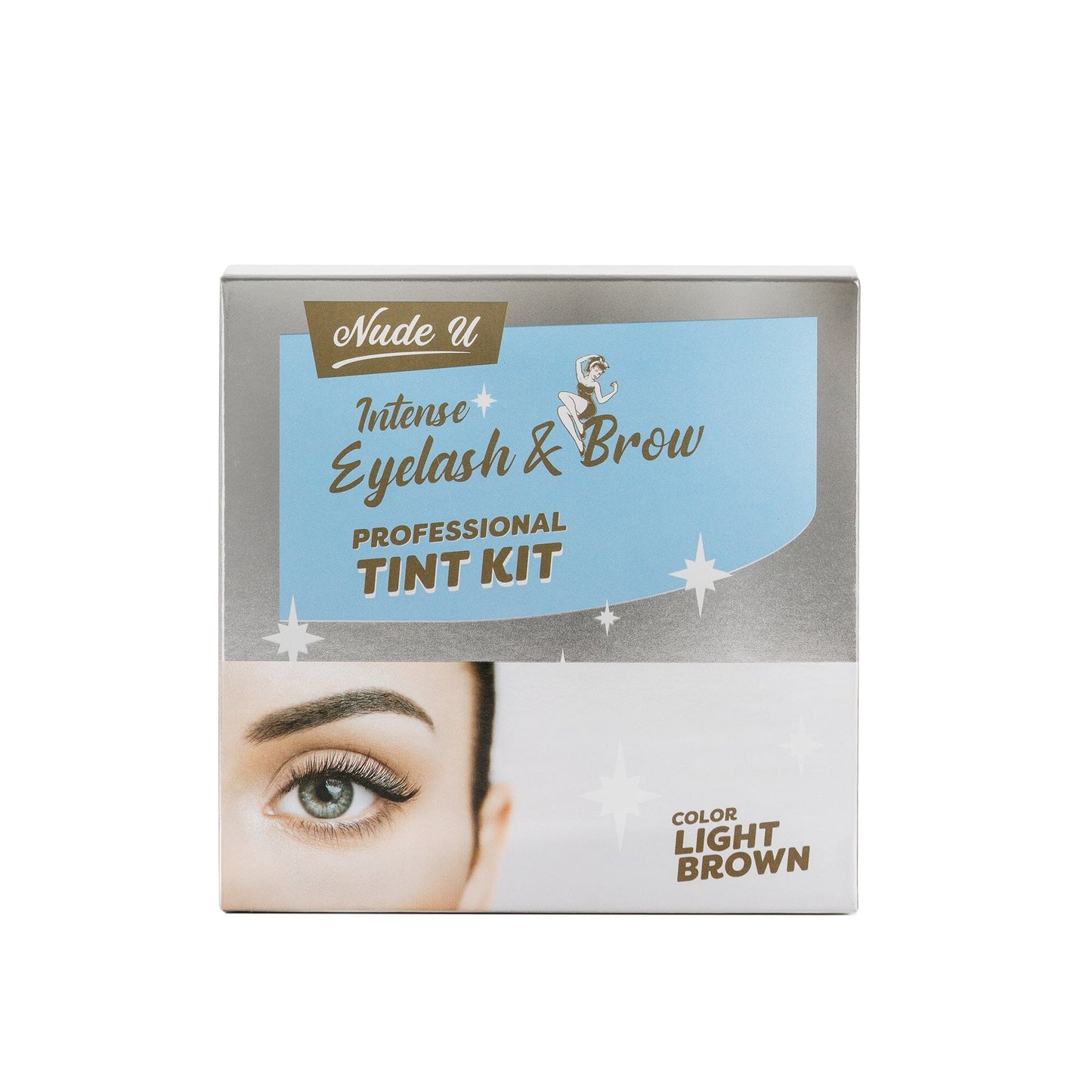 Intense Eyelash & Brow | Light Brown | Professional Tint Kit | NUDE U Spas NUDE U 