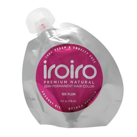 Iroiro 105 Plum Semi-Permanent Hair Color – Vibrant, Vegan, and Easy to Apply