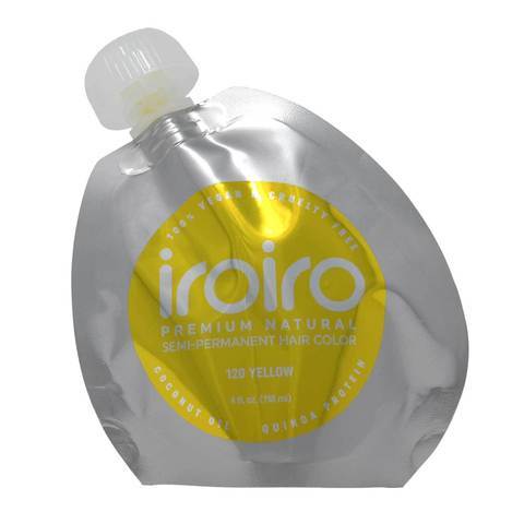 Iroiro 120 Yellow Semi-Permanent Hair Color – Vibrant, Vegan, and Easy to Apply
