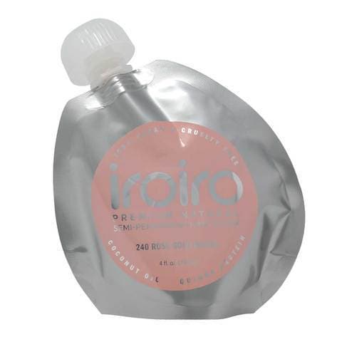 Iroiro 240 Rose Gold Semi-Permanent Hair Color – Vibrant, Vegan, and Easy to Apply