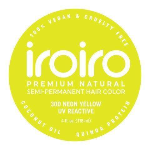 Iroiro 300 Neon Yellow Semi-Permanent Hair Color – Vibrant, Vegan, and Easy to Apply