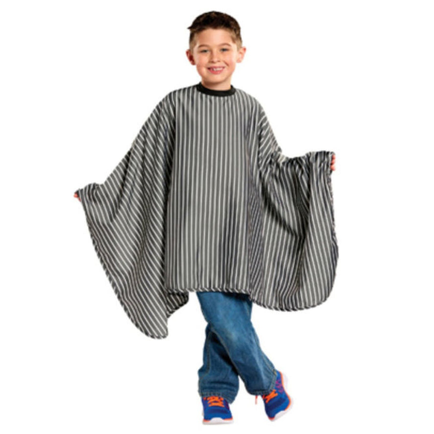 Kids Striped Barber Cape | 4130 | SCALPMASTER HAIR COLORING ACCESSORIES SCALPMASTER 
