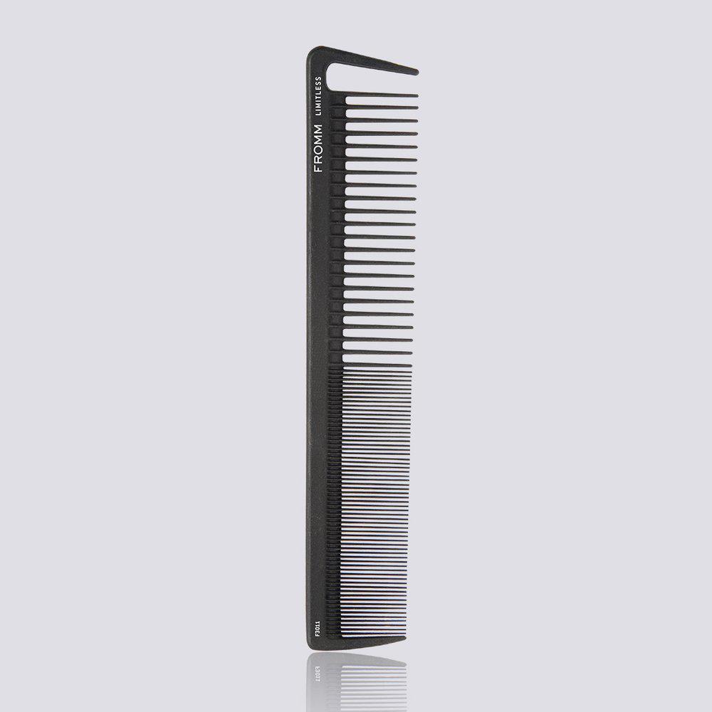 LIMITLESS 7.5" CARBON BASIN COMB | F3011 COMBS & BRUSHES FROMM 