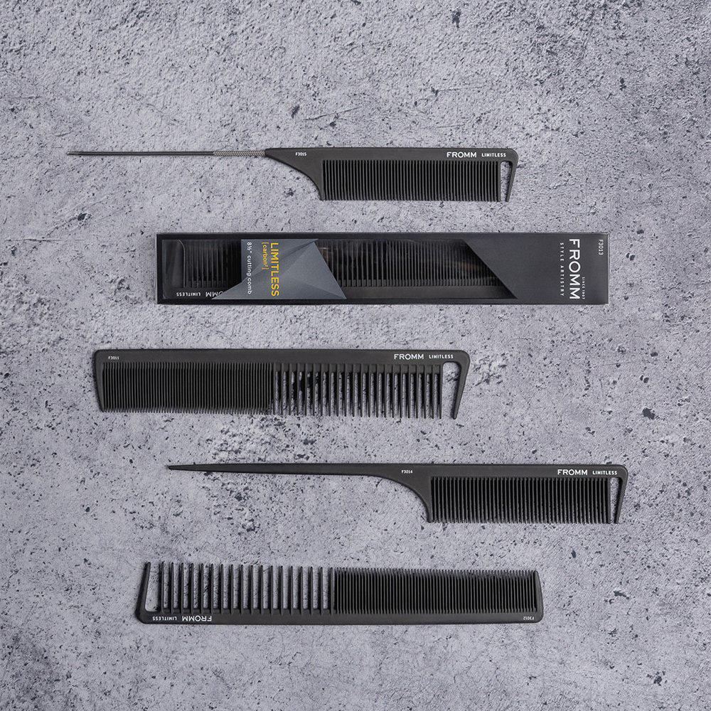 LIMITLESS 8" CARBON CUTTING COMB | F3012 COMBS & BRUSHES FROMM 