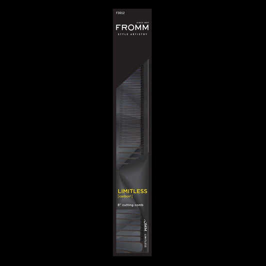 LIMITLESS 8" CARBON CUTTING COMB | F3012 COMBS & BRUSHES FROMM 