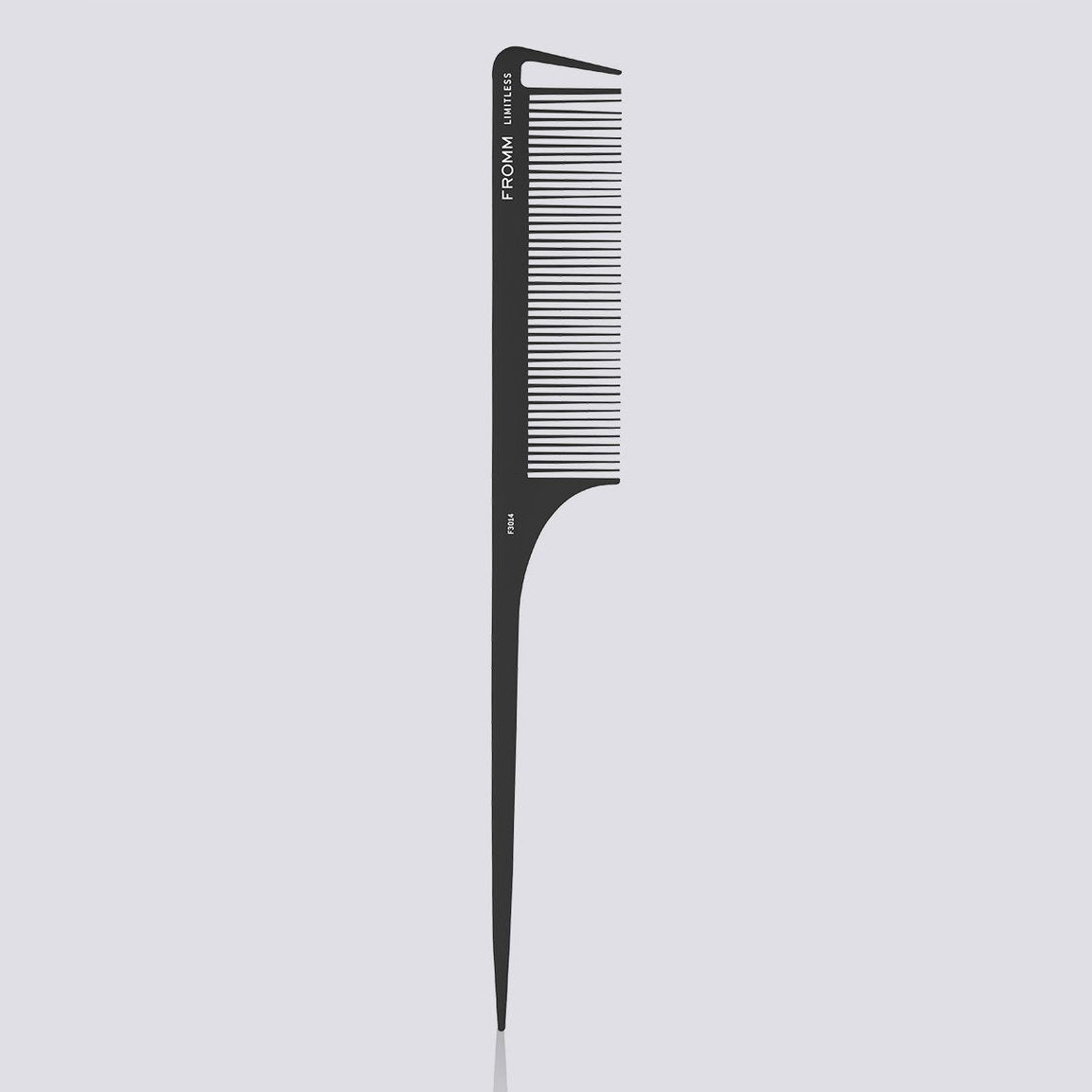 LIMITLESS 9.25" CARBON RAT TAIL COMB | F3014 COMBS & BRUSHES FROMM 