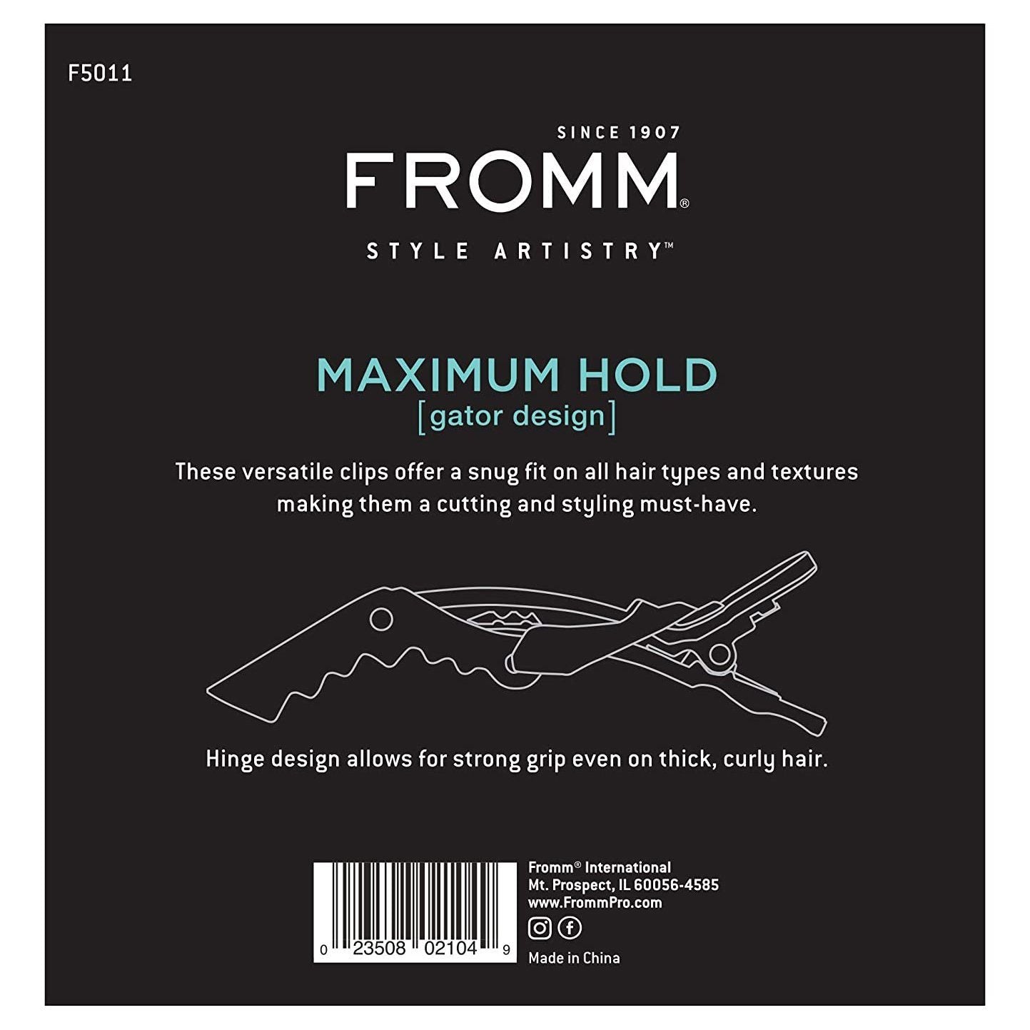 Maximum Hold Gator Clip (Pack of 6) | F5011 HAIR COLORING ACCESSORIES FROMM 