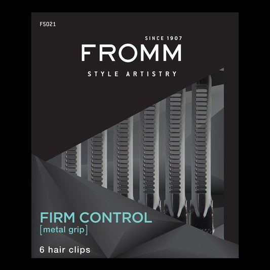 METAL SECTIONING CLIPS | 6-PACK | F5021 HAIR COLORING ACCESSORIES FROMM 