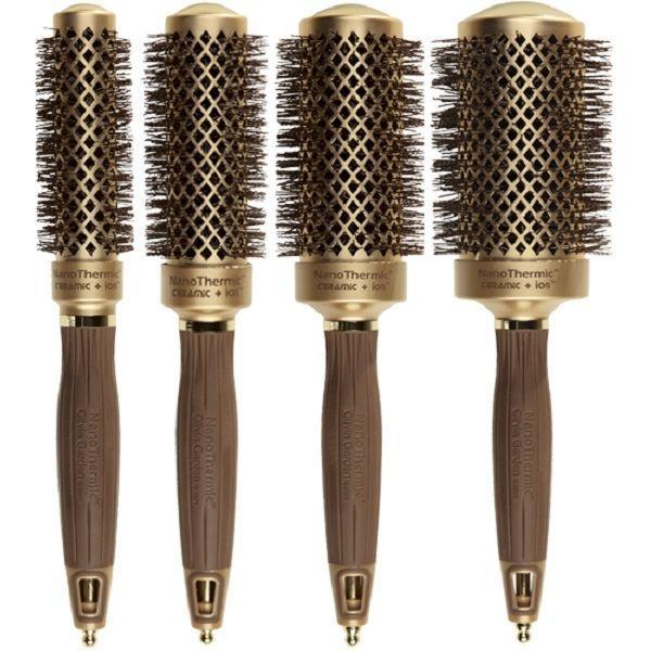 Nano Thermic Ceramic + Ion Round Thermal Bag Deal | NT-BOX01 COMBS & BRUSHES OLIVIA GARDEN 
