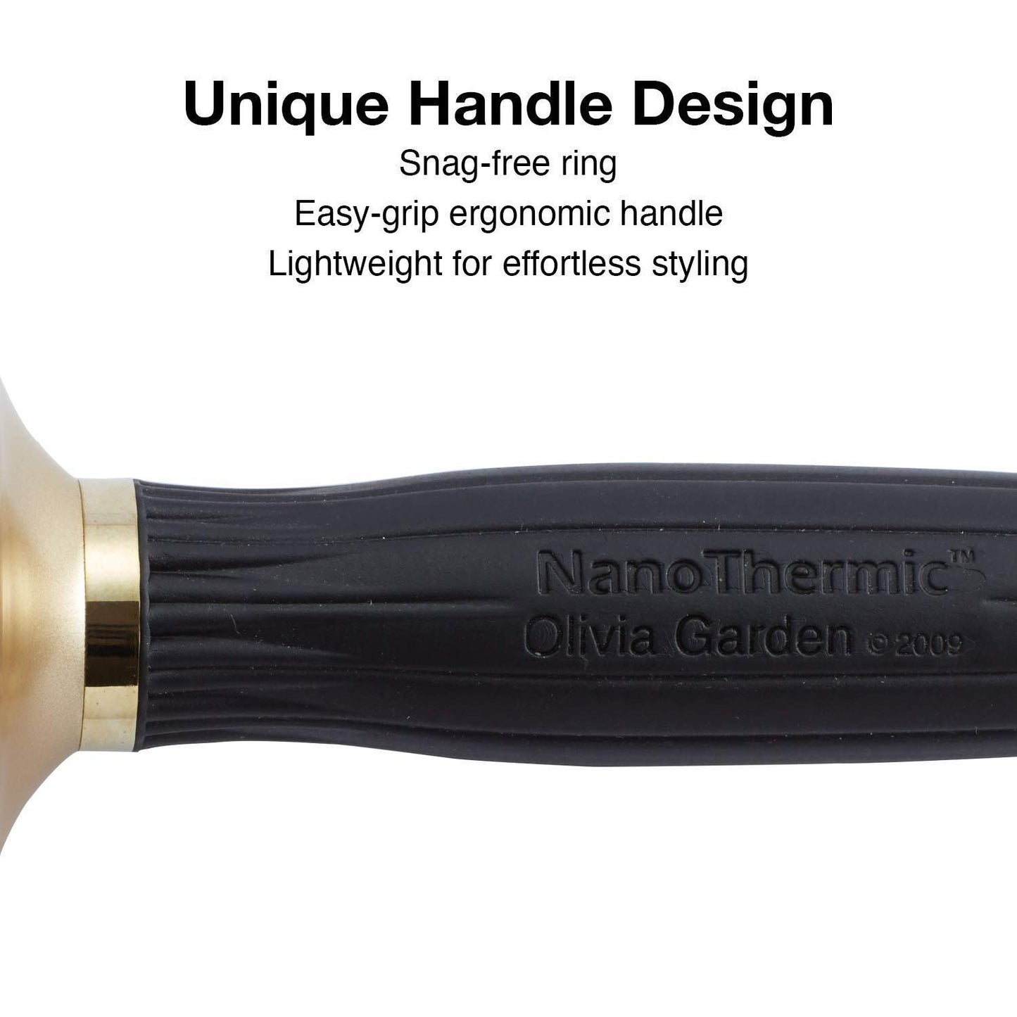 NanoThermic Ceramic + ion | NT-54G | 2 1/8" | Olivia Garden 50th Anniversary Special Edition COMBS & BRUSHES OLIVIA GARDEN 