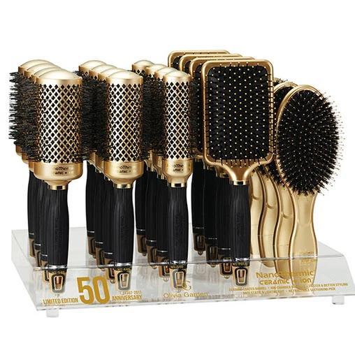 NanoThermic Ceramic + ion | NT-54G | 2 1/8" | Olivia Garden 50th Anniversary Special Edition COMBS & BRUSHES OLIVIA GARDEN 