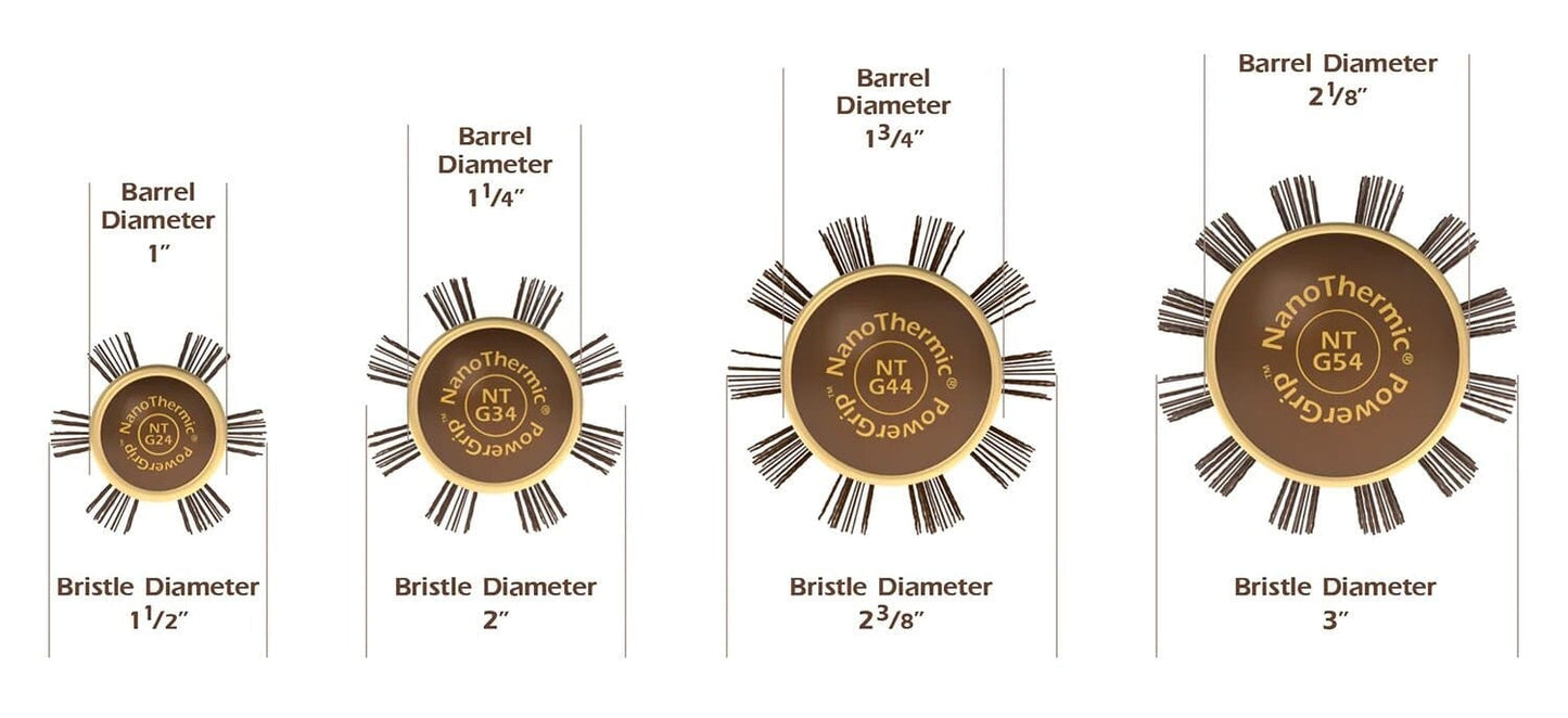 NTG54 - 2 1/8" | Round Thermal Collection | NanoThermic PowerGrip | OLIVIA GARDEN COMBS & BRUSHES OLIVIA GARDEN 