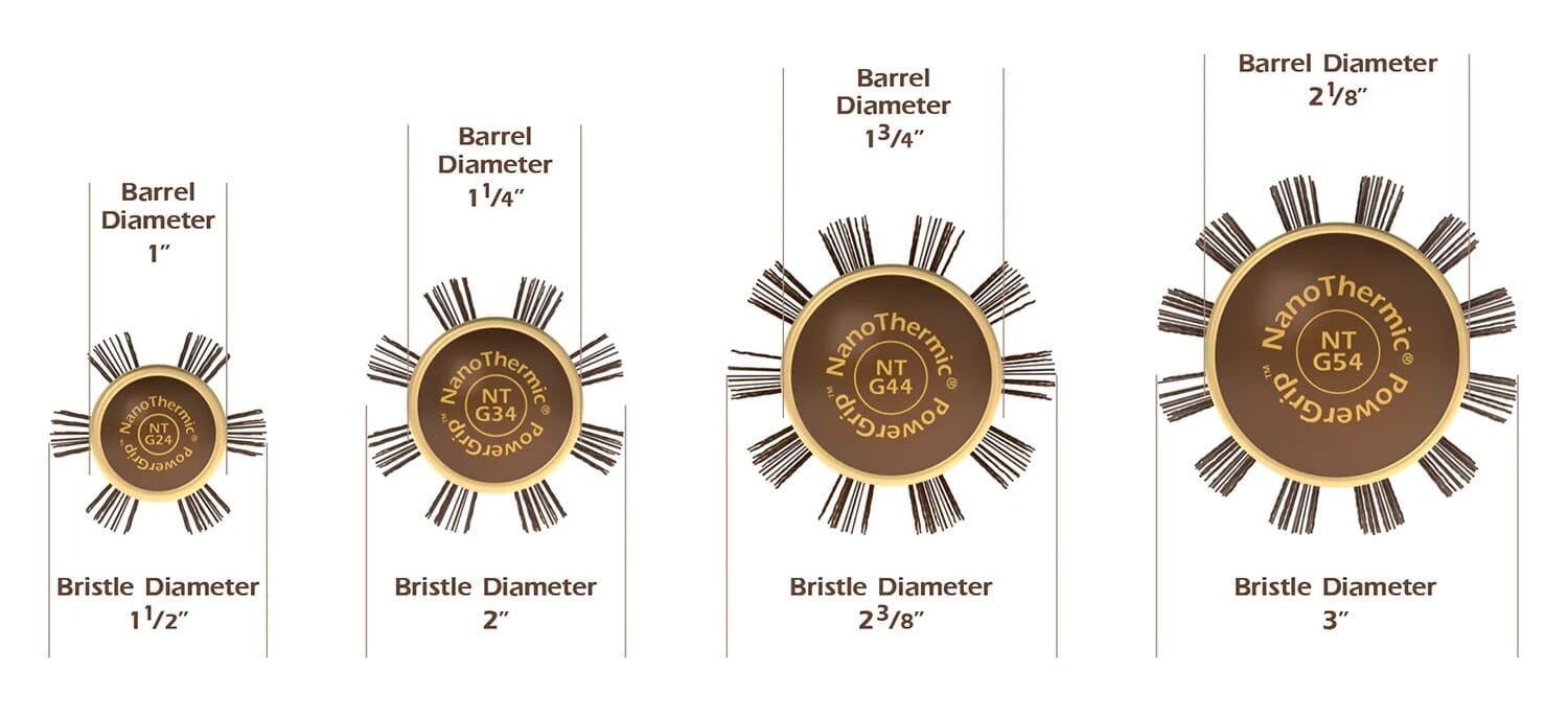 NTG54 - 2 1/8" | Round Thermal Collection | NanoThermic PowerGrip | OLIVIA GARDEN COMBS & BRUSHES OLIVIA GARDEN 