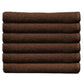 Image of the Chocolate Brown Partex Edge Salon Towels. 