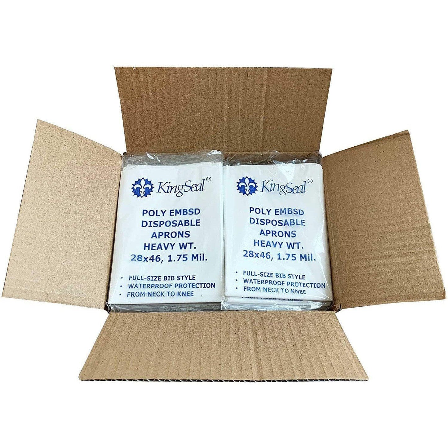 Poly Disposable Aprons | 100 pack | KingSeal HAIR COLORING ACCESSORIES KINGSEAL 