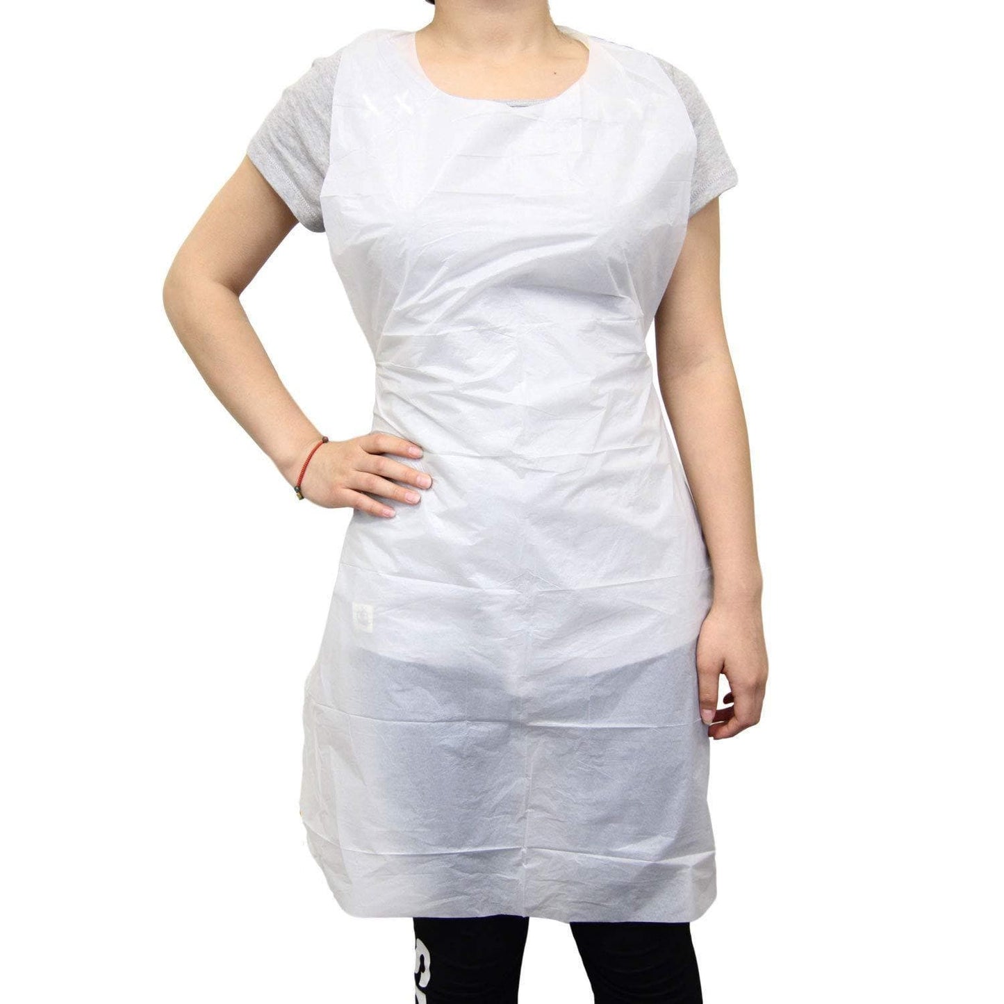 Poly Disposable Aprons, 100 pack