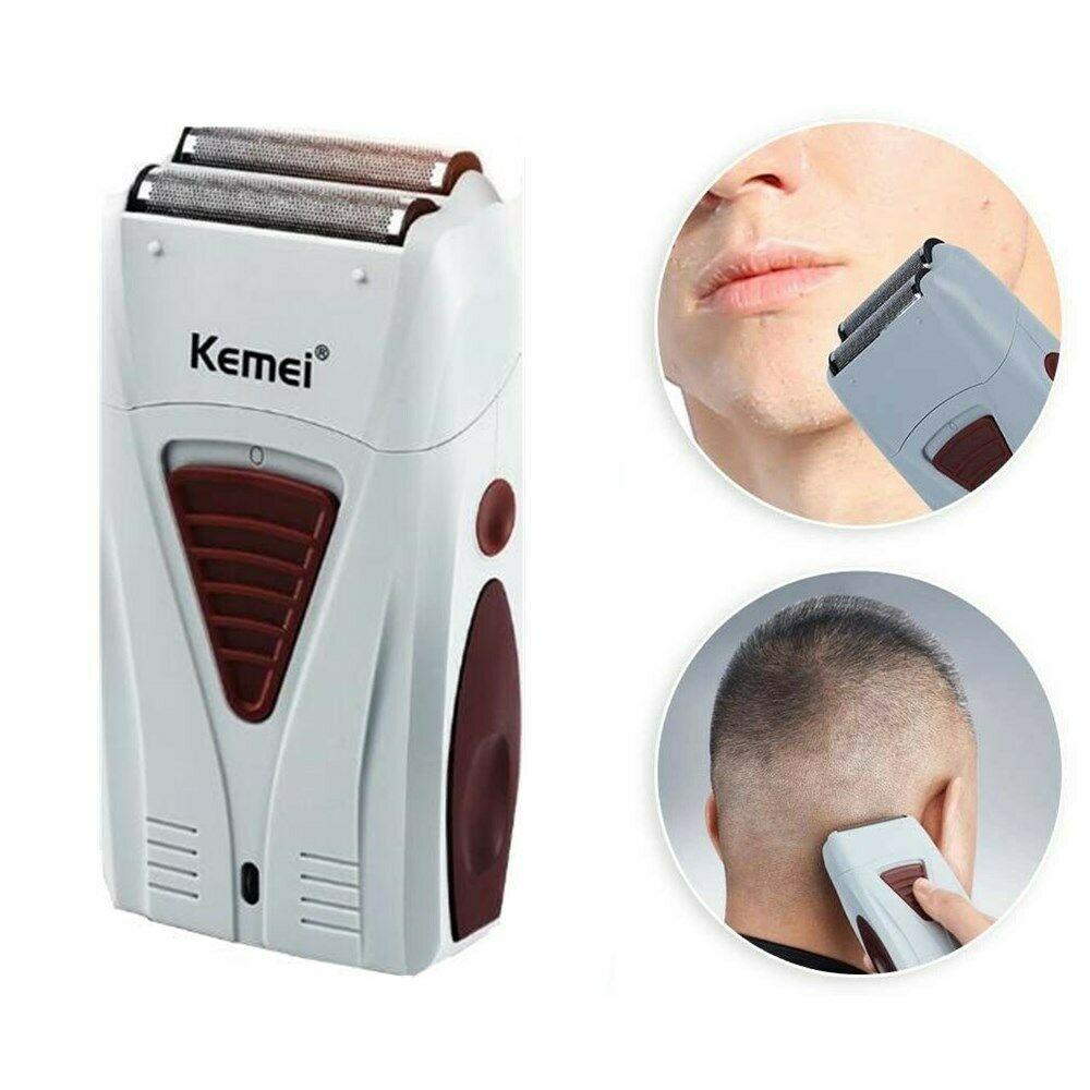 Reciprocating Electric Shaver, Titanium Foil Metal Tool Head, KEMEI