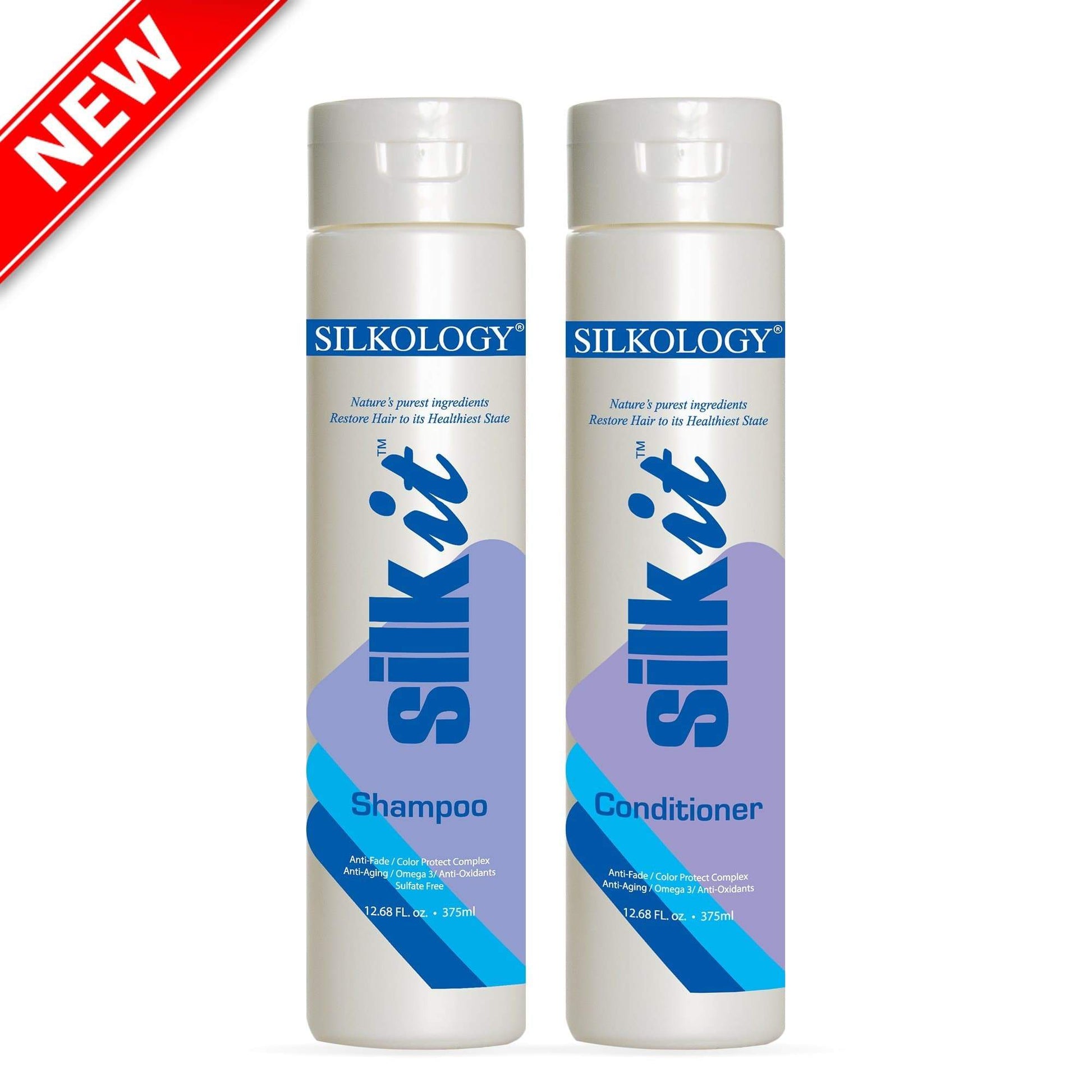 Silkology SilkIt Shampoo and Conditioner Set SHAMPOO AND CONDITIONER SILKOLOGY Duo 12.68 fl. oz 